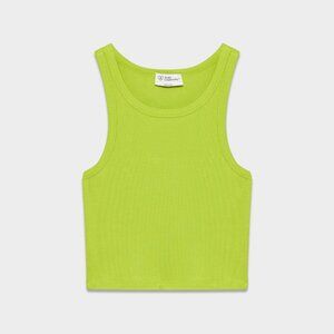 Artizia Honor Tank Drapey ribbed cropped racerback tank top S